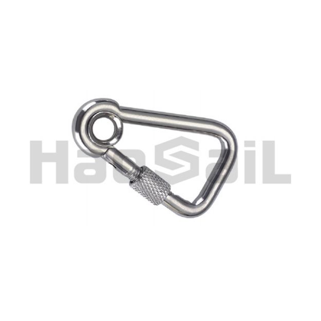 Picture of Oblique Angle Snap Hook with Eyelet and Screw