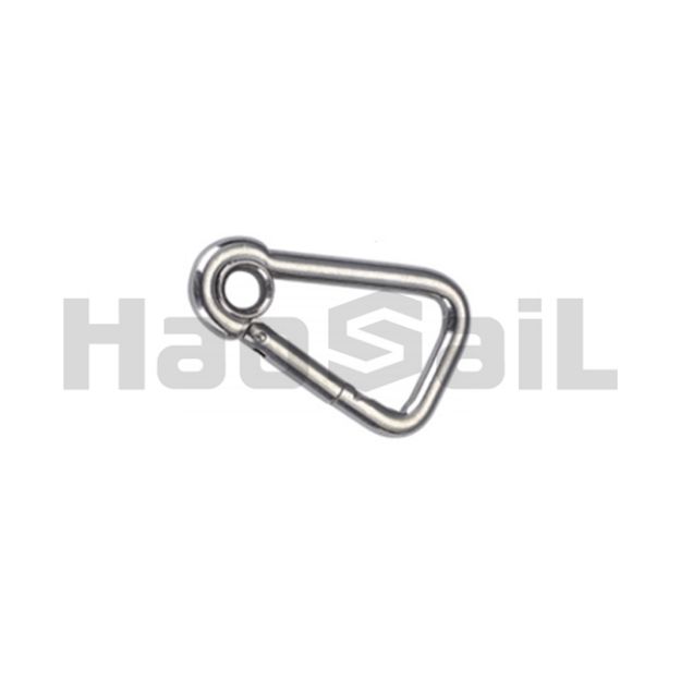 Picture of Stainless Steel Oblique Angle Snap Hook with Eyelet