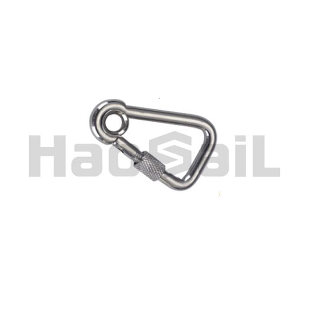 Picture of Stainless Steel Oblique Angle Snap Hook with Eyelet & Screw