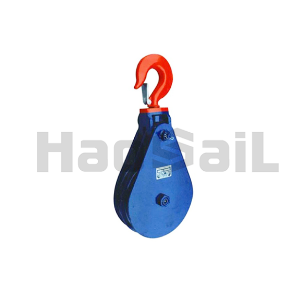 Picture of HS060 H408 Light Type Champion Snatch Block Double Sheave with Hook